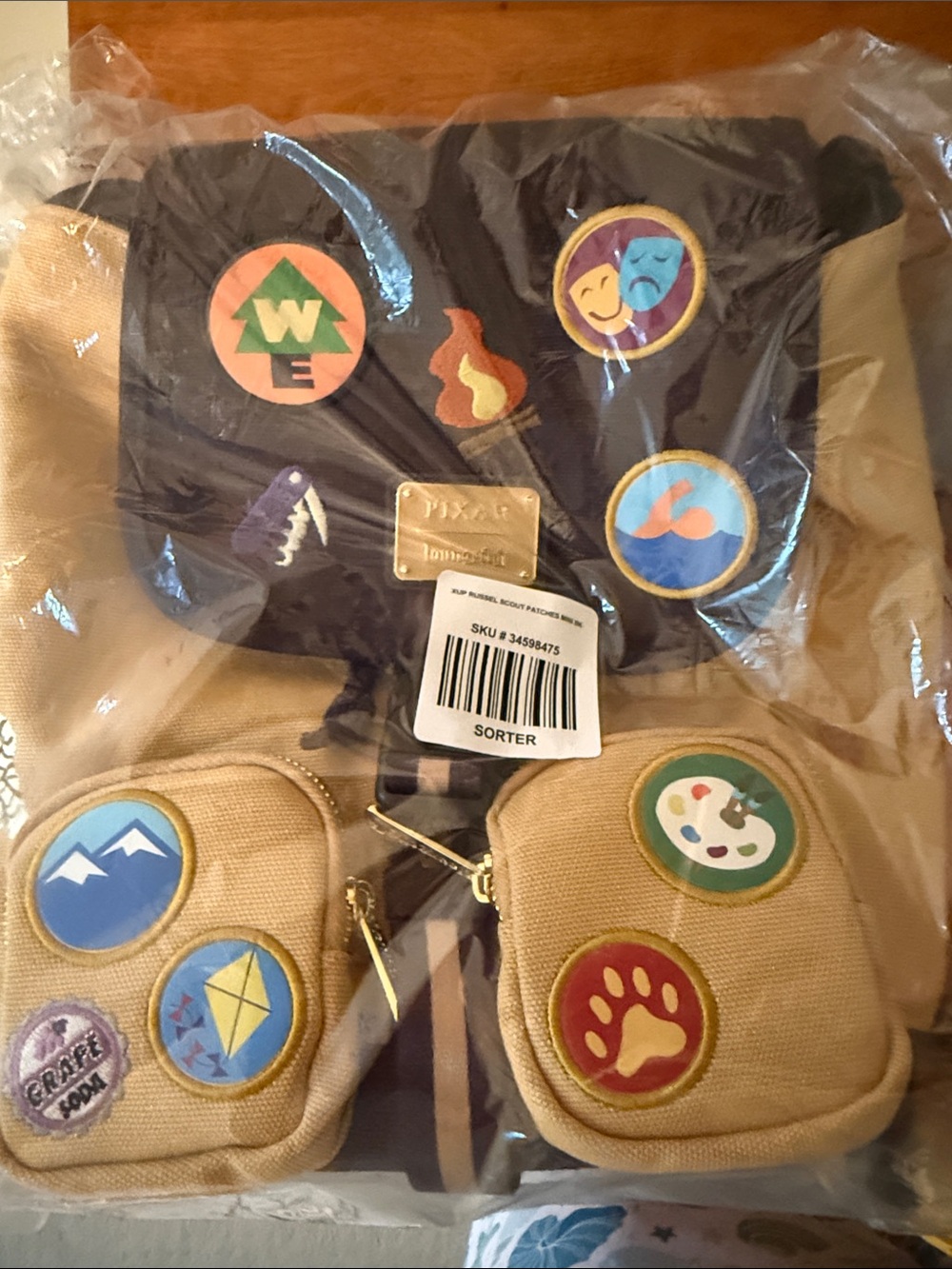 Loungefly Black & Tan Icon Patch Backpack